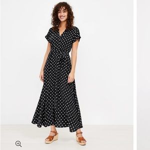 Loft Geo Black Shirtdress